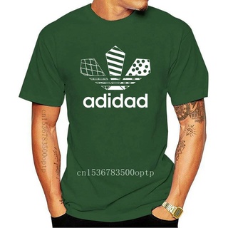 พร้อมส่ง เสื้อยืดลําลอง แขนสั้น พิมพ์ลาย Adidad Fathers Day Dad หลากสีสัน สําหรับผู้ชายS-5XL