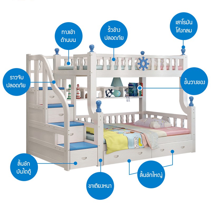 เตียง-2-ชั้นเด็ก-เตียงไม้สองชั้น-เตียงสองชั้น-เตียงสองชั้นสำหรับอพาร์ทเมนต์ขนาดเล็ก-เตียง-2-ชั้นผู้ใหญ่-เตียงสำหรับแม่แล