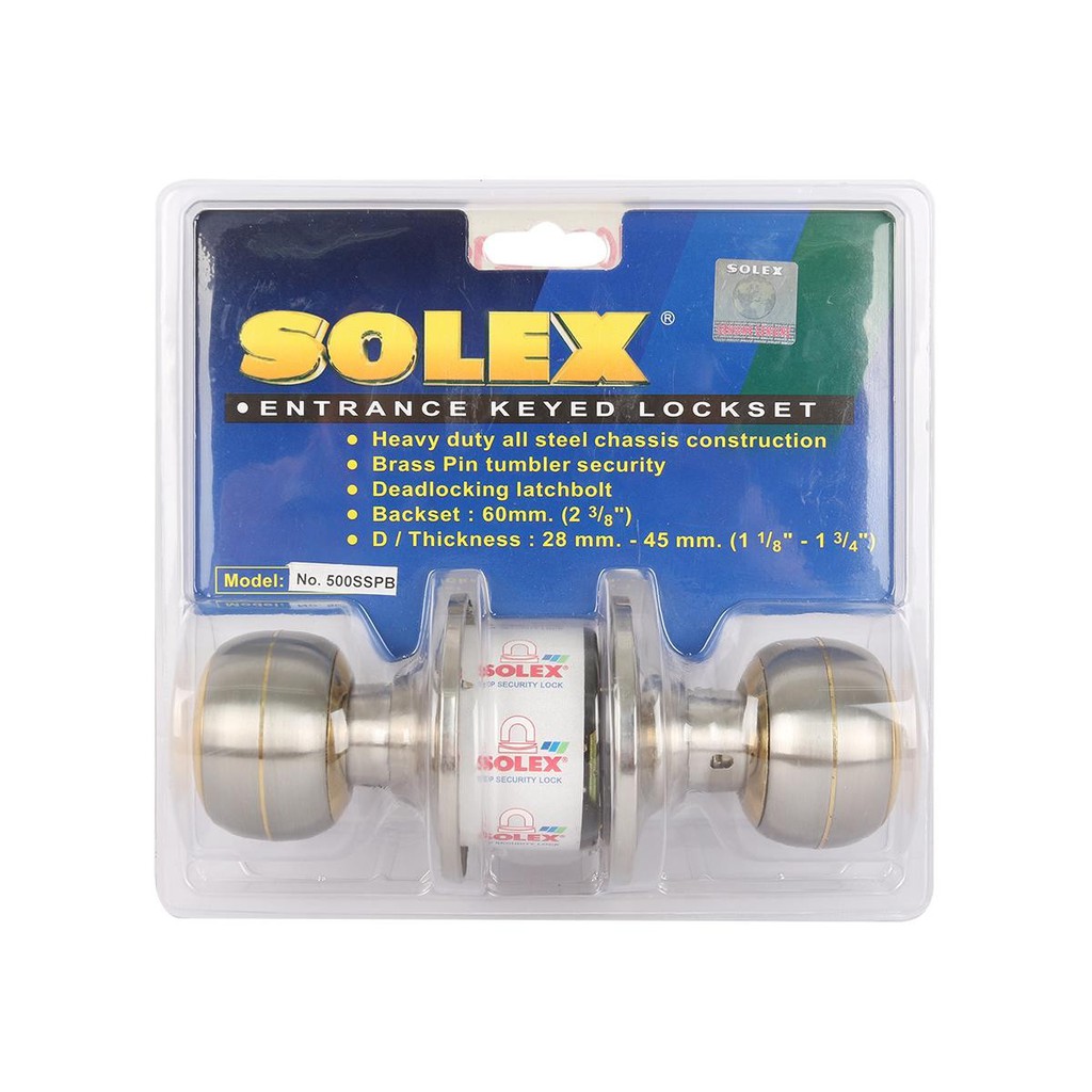 solex-ลูกบิดประตูสแตนเลส-รุ่น-500ss-pb-ผลิตจากสแตนเลสที่มีคุณภาพดี-มีคุณภาพระดับสากล-มีความคงทนแข็งแรง-ทนความชื้นและการก