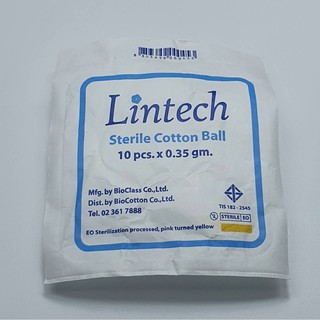 ภาพขนาดย่อสินค้าLintech (sterile Cotton Ball) 10 pcs. x 0.35 gm.