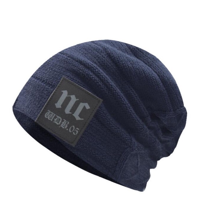 Winter Beanie Hats For Men Black Knit Cuff Beanie Hat  display picture 1
