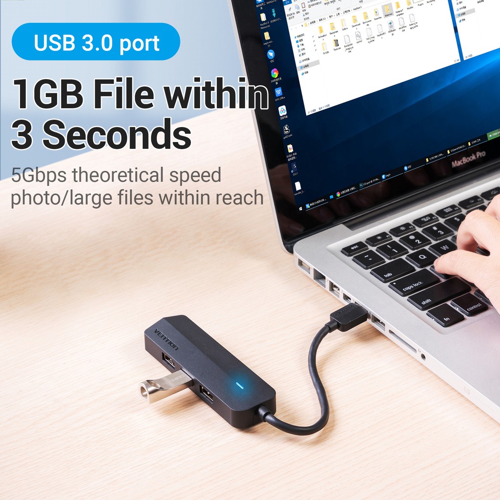 ภาพสินค้าVention ฮับ USB 3.0 C พร้อมพาวเวอร์ซัพพลาย ความเร็วสูง 3 พอร์ต 5Gbps หลายช่อง สําหรับแล็ปท็อป PC CHI TGQ จากร้าน vention.th บน Shopee ภาพที่ 6