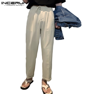 ภาพหน้าปกสินค้าIncerun กางเกงขายาว ขากว้าง สไตล์เกาหลี สําหรับผู้ชาย ที่เกี่ยวข้อง