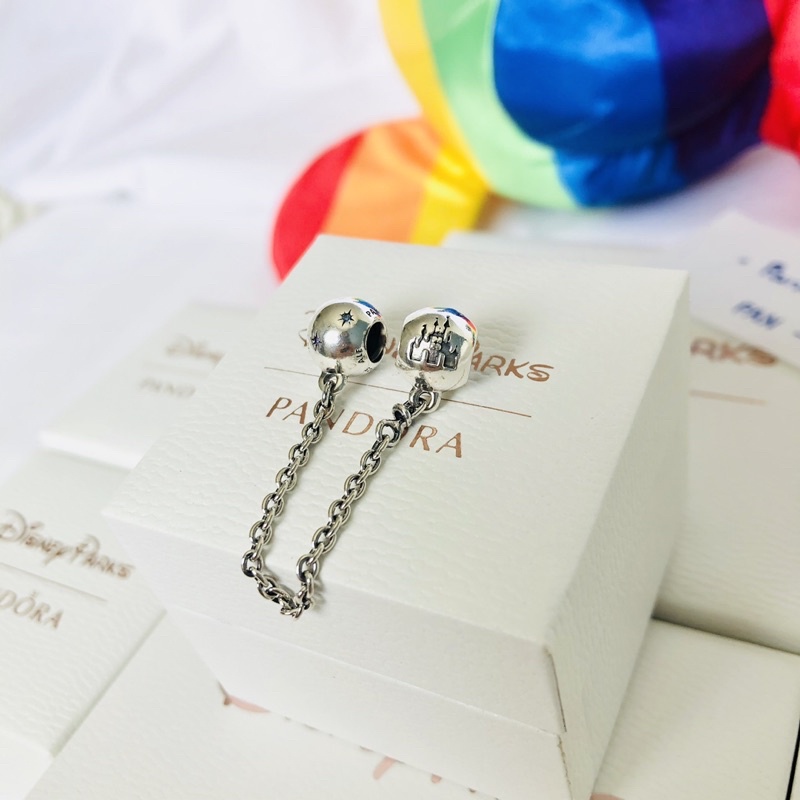 💥พร้อมส่ง💥ใหม่ PANDORA Disneyparks Fantasyland Castle Safety Chain ใหม่ ...
