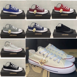 รองเท้า all star สวยตรงปก100% ราคาสุดคุ้ม รองเท้าผ้าใบสำหรับผู้หญิงและผู้ชาย รองเท้าผ้าใบสีขาว UV10B006