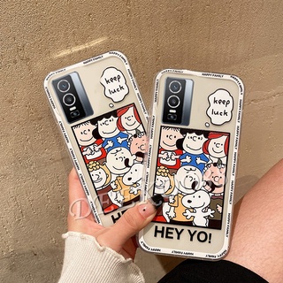 เคส VIVO Y76 V23E 5G 4G Y15S Y15A Y33S Y21 2021 New Phone Case Lovely Cute Cartoon Handphone Casing เคสโทรศัพท์ VIVOY76 VIVOV23E VIVOY15s Transparent Back Cover Shockproof Couple TPU Cases