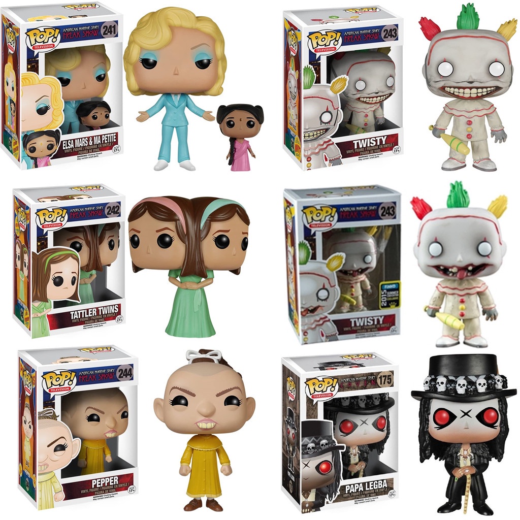 ฟิกเกอร์ Funko Pop Tv American Horror Story Season 4 Twisty The Clown Papa Legba Elsa Mars 5858