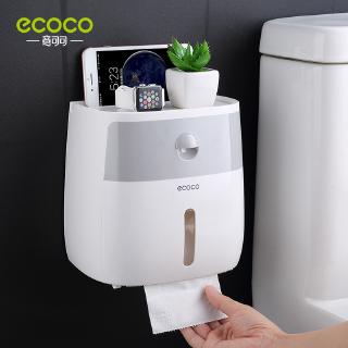 Ecoco กล่องใส่กระดาษชำระในห้องน้ำโดยไม่มีกล่องทิชชู่กันน้ำแบบเจาะรู