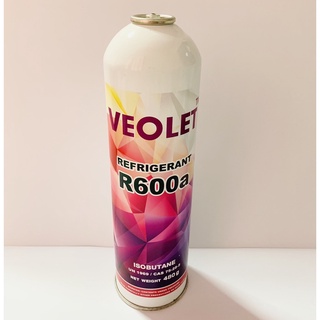 น้ำยาเติมตู้เย็น R600a ยี่ห้อ Veolet แบบกระป๋อง ขนาด  480 กรัม