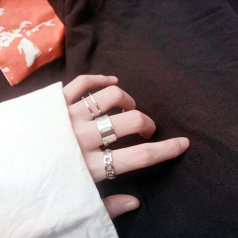 ภาพหน้าปกสินค้าแหวนแฟชั่น สไตล์วินเทจ 3 ชิ้น/ชุด(A14-01-17)