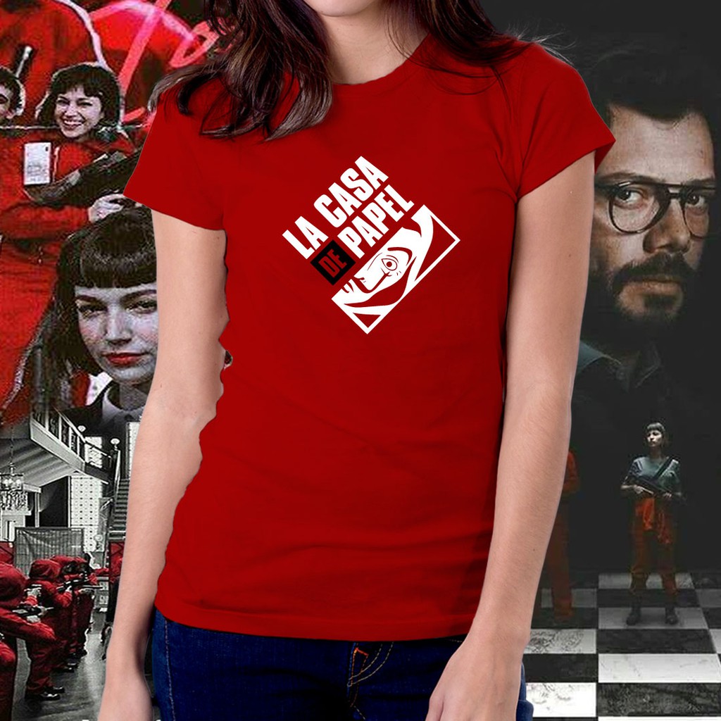 เสื้อผู้ชายเท่-เงินปล้น-la-casa-de-papel-tshirt-สําหรับผู้หญิง-01