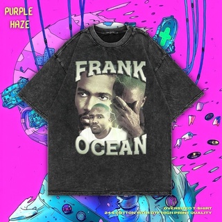 เสื้อยืด ขนาดใหญ่ สีม่วง | หินล้างทําความสะอาด | เสื้อยืด พิมพ์ลาย Frank Ocean | เสื้อแร็ปเปอร์ | เสื้อยืด Rap Tee | เสื