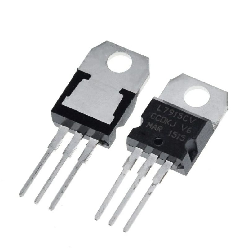 5 Pezzi Di Regolatori Di Tensione ST L7915CV TO-220 - Incrociato Con L7915ACV, MC7915ACTG, MC7915CT