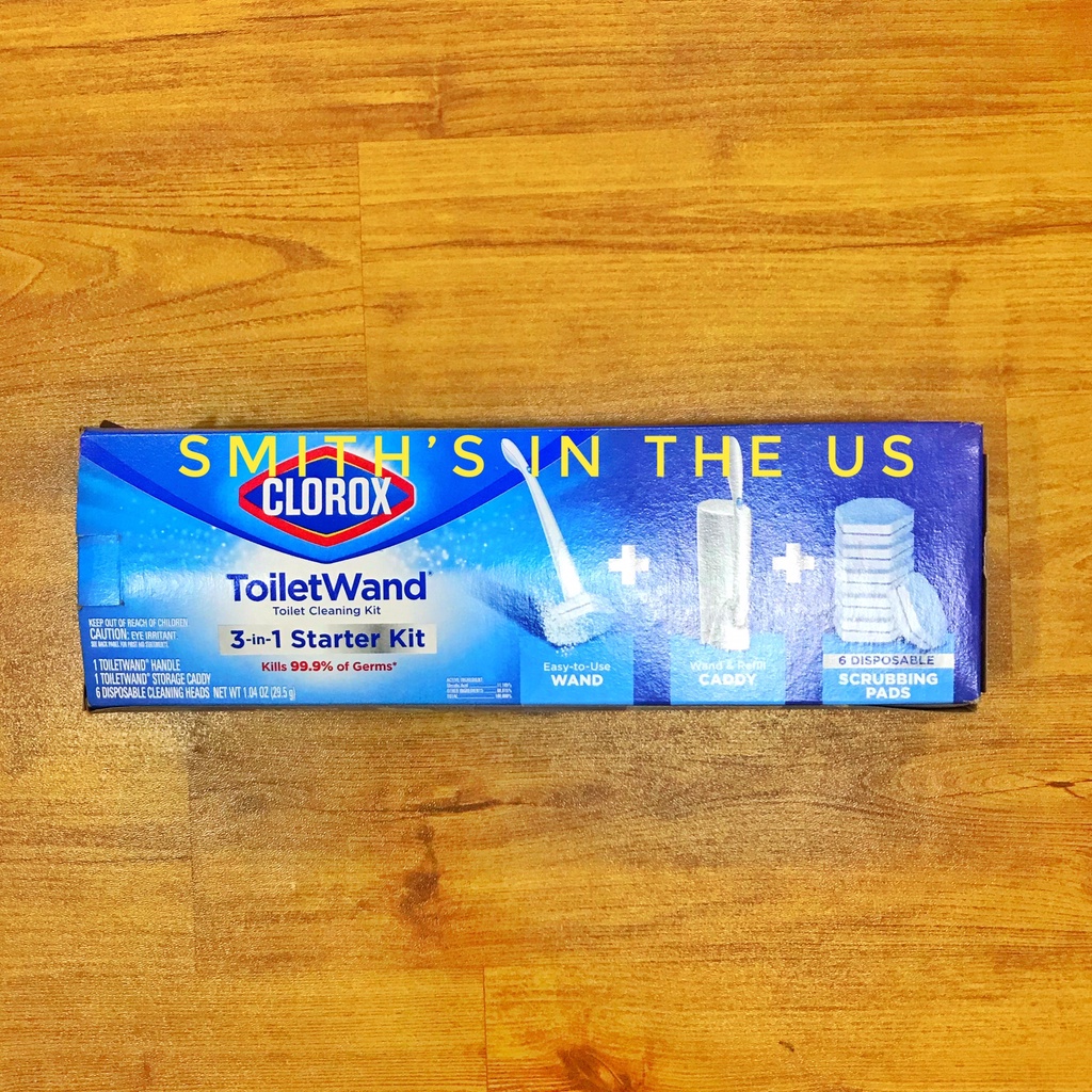 Clorox Toilet Wand แปรงขัดห้องนำ้แบบใช้แล้วทิ้ง3 In 1 Starter Kit (1