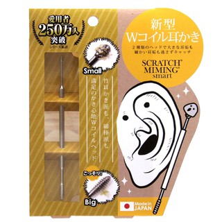 SCRATCH MIMING SMART แท่งแคะ ทำความสะอาดหู สแครช ไมม์มิ่ง สมาร์ท / Earwax Cleaning Stick - Round-Head Coil Earpick