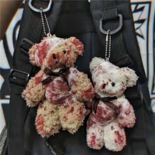 flgox พวงกุญแจตุ๊กตาหมีเลือด