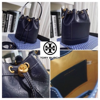 งานช็อป 💕 Tory burch monogram leather bucket bag