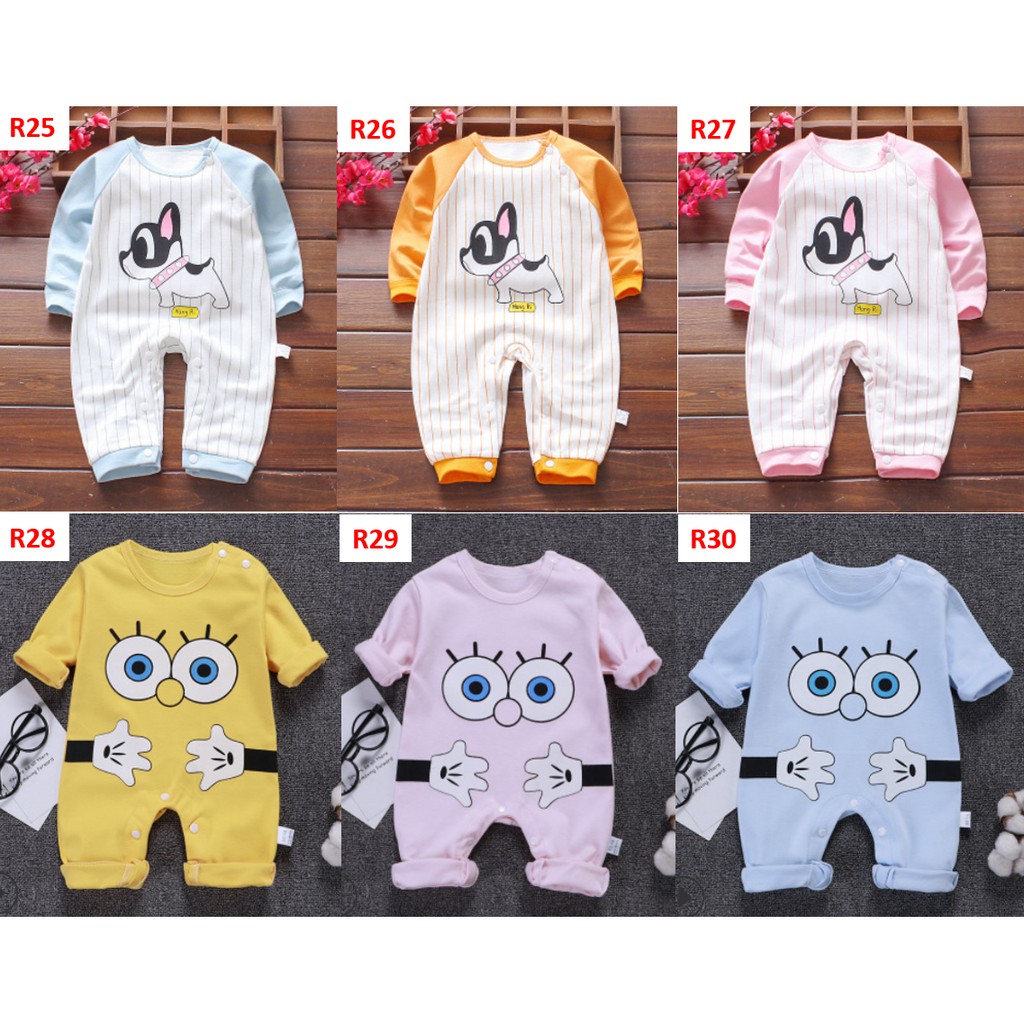 พร้อมส่ง-ชุดเด็ก-ลาย-r16-r20-รอมเปอร์-จั๊มสูท-บอดี้สูท