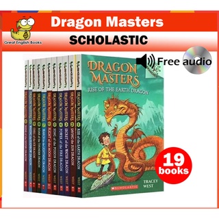 *พร้อมส่ง 19 เล่ม* ชุดนวนิยายแฟนตาซีภาษาอังกฤษ Dragon Masters Series Set (Books 1-19) Scholastic Branches Free audio