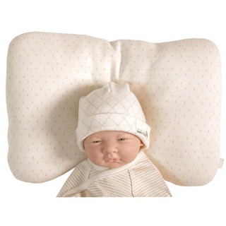 John N Tree Organic Baby Protective Pillow -หมอนหลุมออร์เเกนิค หมอนหัวทุย หมอนหัวสวย หมอนกันหัวเเบน ลาย Choco Dot