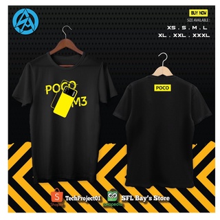 เสื้อยืดแขนสั้น Xiaomi Poco M3 คุณภาพดีที่สุด สําหรับผู้ชาย และผู้หญิง