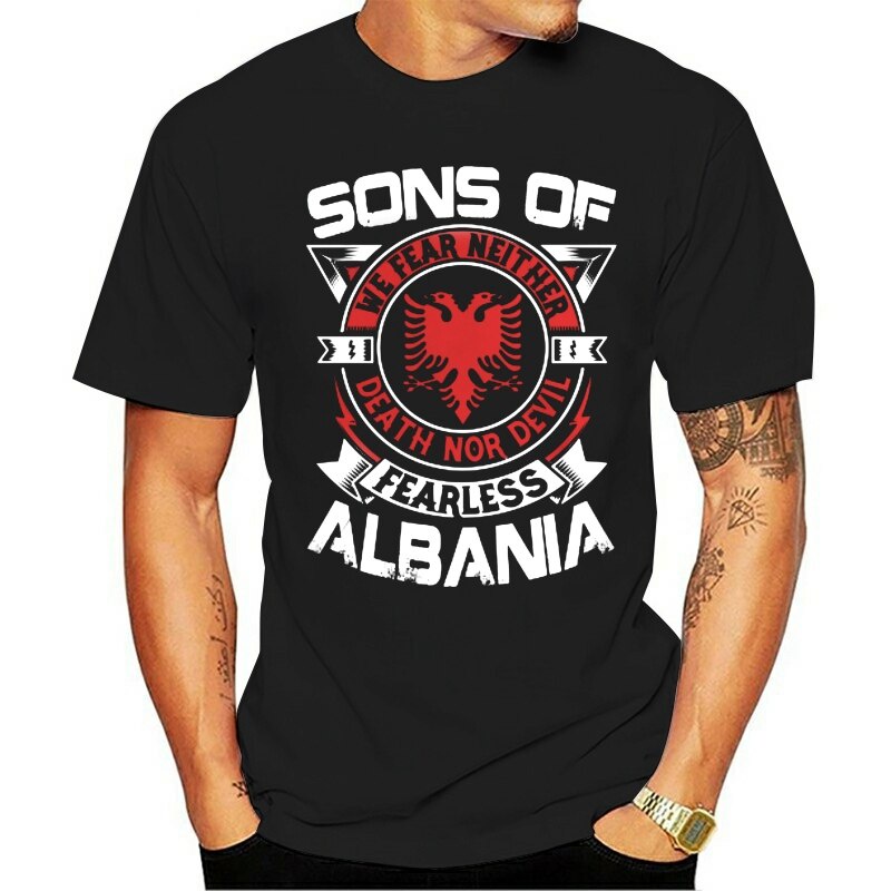 เสื้อคอกลม-แขนสั้น-พิมพ์ลายการ์ตูน-sons-of-albania-ลําลอง-สําหรับผู้ชาย