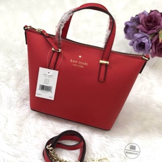 Kate spade new york mini harmony crossbody สีแดง