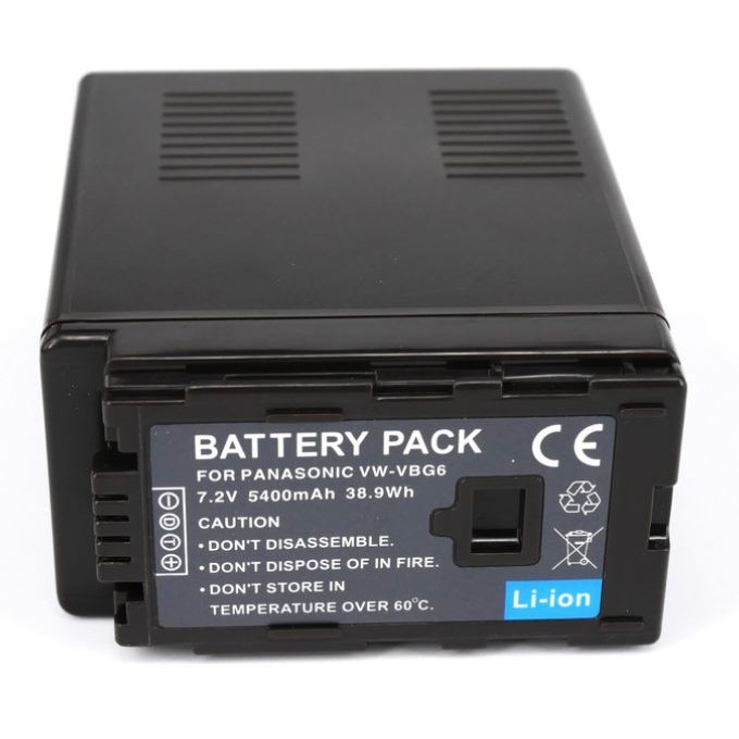 แบตกล้องpana-vw-vbg6-panasonic-vw-vbg6-5400mah