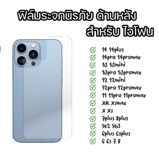 ภาพหน้าปกสินค้าฟิล์มกระจกด้านหลัง สำหรับไอโฟน 6 6s 6P 7 7+ 8 8+ X XR 11 11PRO 13 13MINI 11PRO 13PRO 13PROMAX 14 14plus 14PROMAX 14pro ที่เกี่ยวข้อง