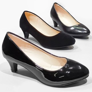 ภาพหน้าปกสินค้ารองเท้าส้นสูง 2706-C1,C1A,C1B รองเท้าคัชชูนักศึกษา ส้นสูง รองเท้าคัชชูสีดำ FAIRY  หนัง PU ที่เกี่ยวข้อง