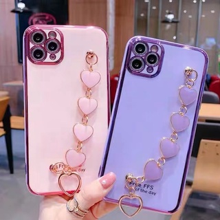 เคส-Phone Case For iPhone 14 13 12 11pro Max XR iPhone 7 8 6s iPhone 7plus Xs SE 2020 Luxury Bracelet | HY