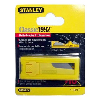 ใบมีดคัตเตอร์ STANLEY 11-921T ใบมีดคัตเตอร์อเนกประสงค์ สามารถใช้งานร่วมกับเครื่องมือของ STANLEY ได้ทุกรุ่น โดยผลิตจาก Hi