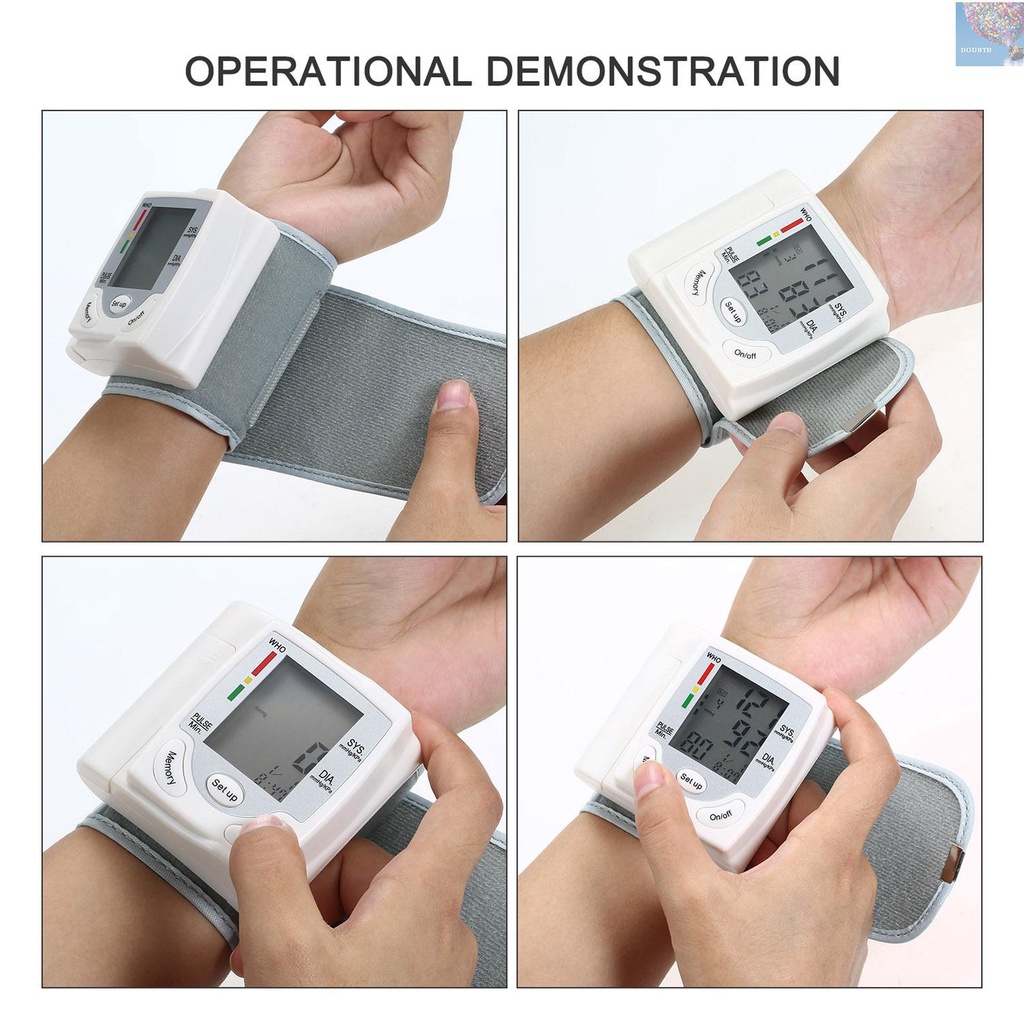 doubth-เครื่องวัดความดันโลหิต-ชีพจรข้อมือ-หน้าจอ-lcd-ดิจิทัลอัตโนมัติ-สําหรับครอบครัว