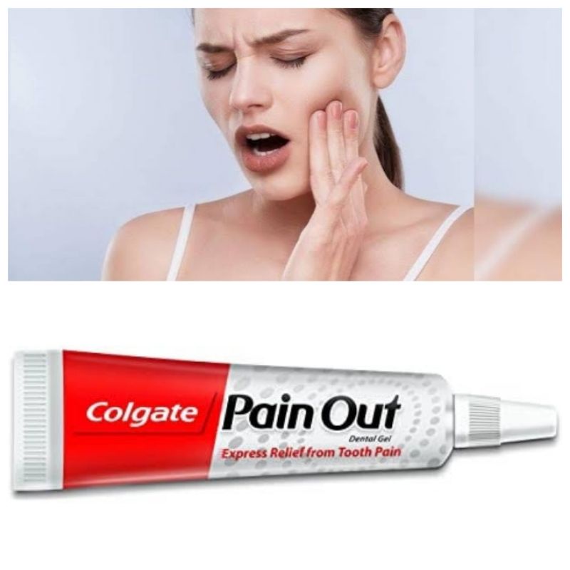 ภาพหน้าปกสินค้าColgate Pain Out Express Relief from Tooth Pain เจลลดอาการปวดฟัน 10g.