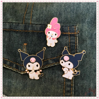 SANRIO เข็มกลัดลายการ์ตูนสําหรับตกแต่งเสื้อผ้า