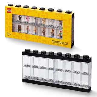 LEGO Minifigure Display Case 16 BLACK กล่องใส่เลโก้มินิฟิกเกอร์ ดิสเพลย์เคส สีดำ (16 ช่อง) ของแท้ 100%