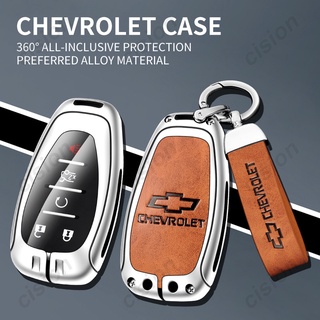 เคสกุญแจรีโมทรถยนต์ หนังสังกะสีอัลลอย สําหรับ Chevy Malibu Camaro Cruze traverse spark equinox sonic volt