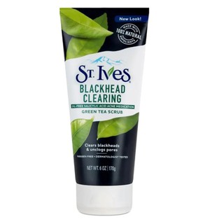 ST. Ives Blackhead Clearing Green Tea Scrub Clears Blackheads & Unclogs Pores 170 g