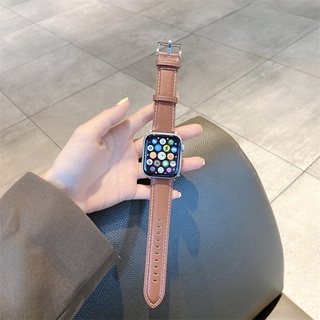 สินค้า สายนาฬิกาข้อมือหนังสําหรับ Smart Watch Series 7 6 SE 5 4 3 40มม. 44มม.