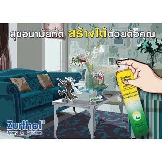 ภาพขนาดย่อสินค้าZURTHOL SPRAY 75ML สเปรย์ฆ่าเชื้อแบคทีเรียและเชื้อรา อเนกประสงค์ กลิ่นสะอาด เลมอนเฟรช