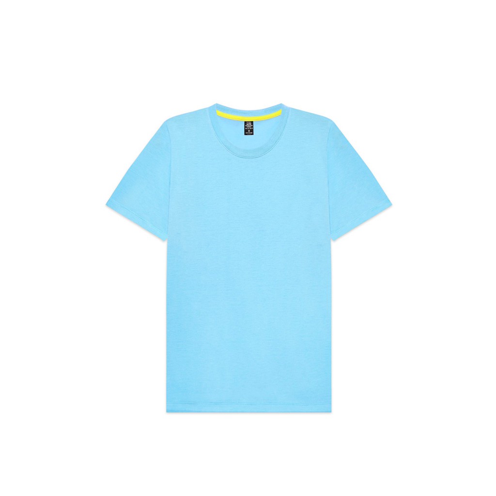 เสื้อยืดคอกลม-สีฟ้าใส-คอตตอน100