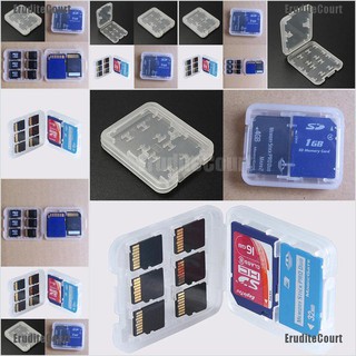 Eruditecourt กล่องเก็บการ์ดหน่วยความจํา Micro SD TF SDHC MSPD 8 ช่อง