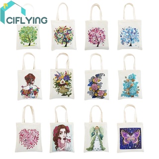Shoulder  Handbag Shopping Bag Diamond Embroidery Mosaic Painting Diy Reusable