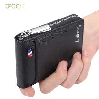 Epoch กระเป๋าสตางค์กระเป๋าใส่เหรียญบัตรเครดิตมีซิปแบบพกพาหลากสีวินเทจ