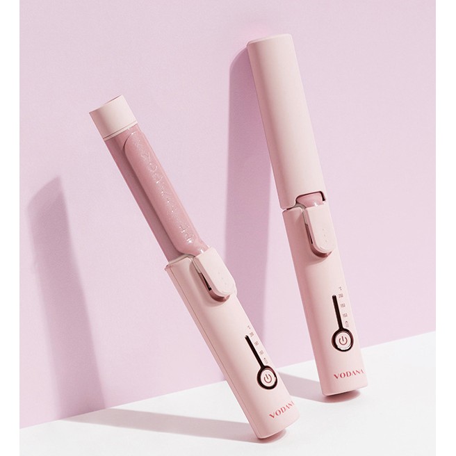 new-product-ready-to-ship-vodana-lovely-wave-cordless-mini-curling-iron-25mm-romantic-pink-free-usb-c-charger