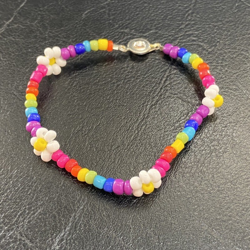 rainbow-amp-daisy-bracelet-กำไลข้อมือสายรุ่งและดอกเดซี่
