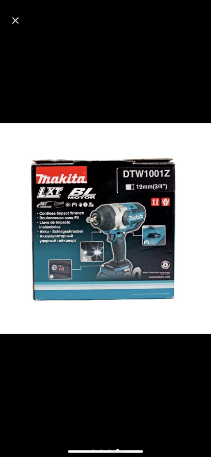 บล็อคไร้สาย-3-4-makita-dtw-1001z-ต้องใช้แบต-18v-ไม่มีแบต