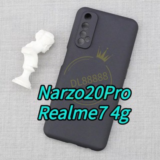 ✨พร้​อมส่งใน🇹🇭✨เคสTPU​นิ่ม​สีดำทึบคลุมกล้อง For​ Realme7 4G / Narzo20Pro / Narzo 20 Pro
