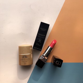 ลิปสติก Rouge Dior สี028 Premiere  ขนาด 3.5 กรัม + Anessa spf 50++ 12 ml.