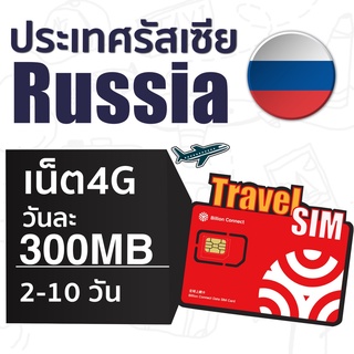 Russia SIM ซิมรัสเซีย เน็ตไม่จำกัดวันละเต็มสปิด 300MB ใช้งานได้ 2-10 วัน